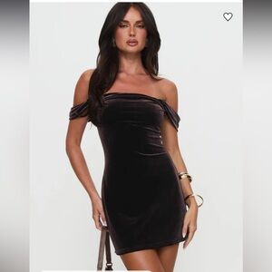 Princess Polly Black Off-Shoulder Bodycon Dress